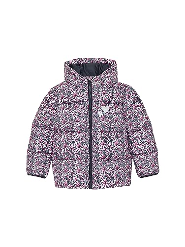 TOM TAILOR Mädchen 1038500 Puffer Winterjacke mit Kapuze, 32376-small Flower Print, 116-122 von TOM TAILOR