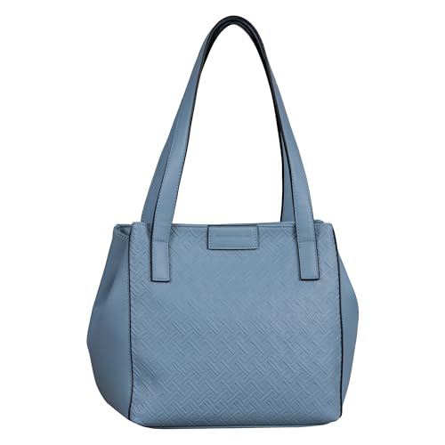 TOM TAILOR Mirenda Damen Shopper Umhängetasche Reißverschluss Groß Blau von TOM TAILOR