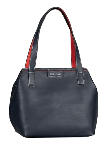 TOM TAILOR Miri mare Damen Shopper Umhängetasche Reißverschluss Mittelgroß Blau von TOM TAILOR