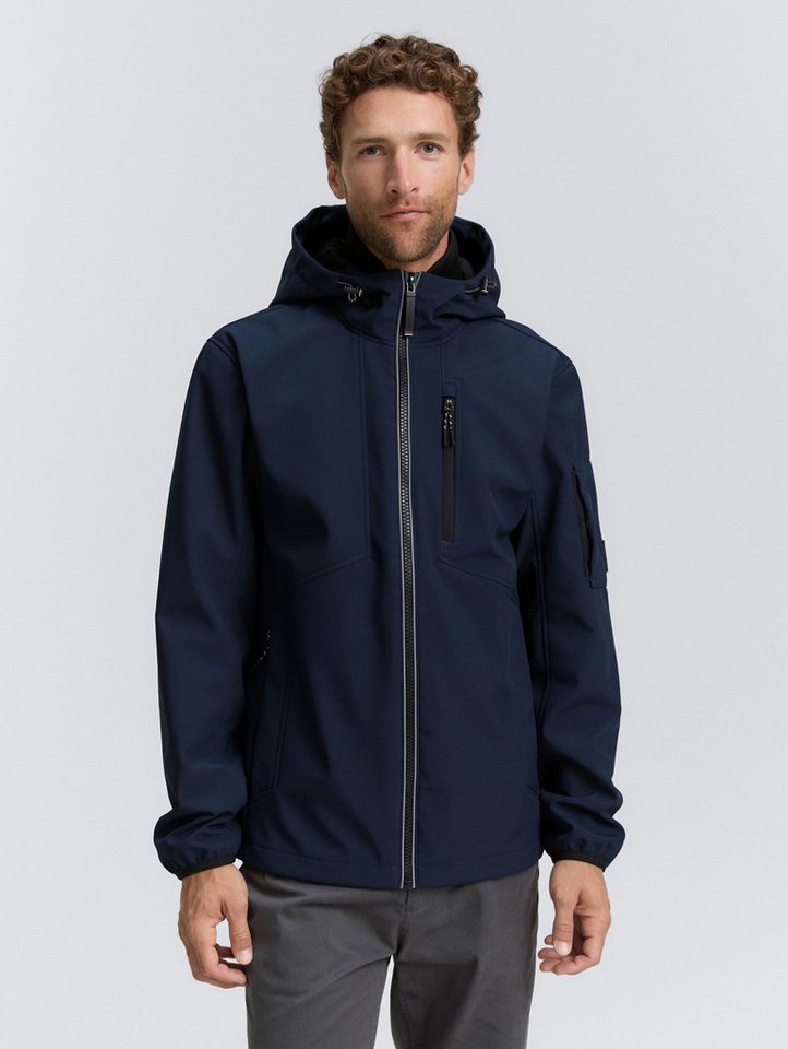 TOM TAILOR Outdoorjacke Softshell Jacke mit Kapuze Softshell Jacke mit Kapuze von TOM TAILOR