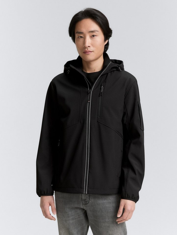 TOM TAILOR Outdoorjacke Softshell Jacke mit Kapuze Softshell Jacke mit Kapuze von TOM TAILOR