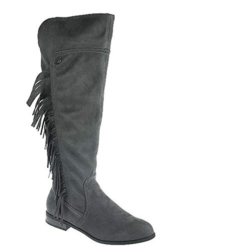 TOM TAILOR Overkneestiefel Langschaftstiefel Fransen grau 1695705 Gr.37-42 EUR 39 von TOM TAILOR