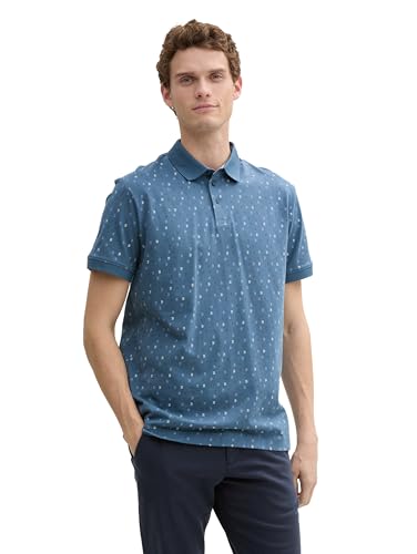 TOM TAILOR Piqué Poloshirt mit Stretch, Fairway Green, S von TOM TAILOR