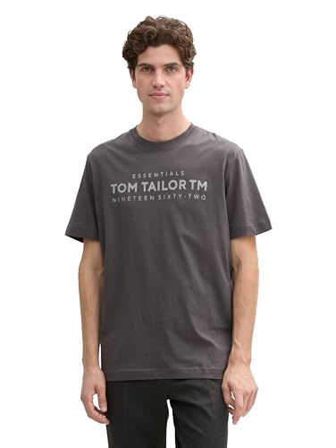 TOM TAILOR Piqué Poloshirt mit Stretch, Tarmac Grey White Two Tone, XXL von TOM TAILOR