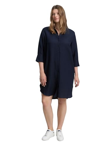 TOM TAILOR Damen 1047148 Kleid, 10668-Sky Captain Blue, 52 Größen von TOM TAILOR