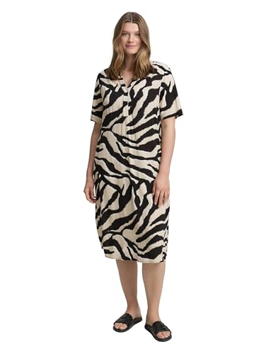 TOM TAILOR Damen 1047151 Kleid, 38070-Abstract Beige Zebra, 54 Größen von TOM TAILOR