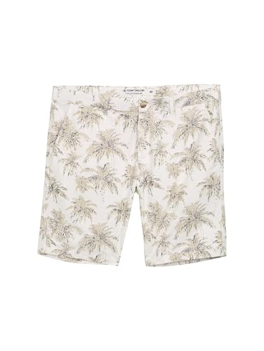 TOM TAILOR Herren 1048199 Bermuda Shorts, 37971-Off White Stripe Palm Design, 42 Größen TOM TAILOR Herren 1048199 Bermuda Shorts, 37971-Off White Stripe Palm Design, 42 Größen von TOM TAILOR