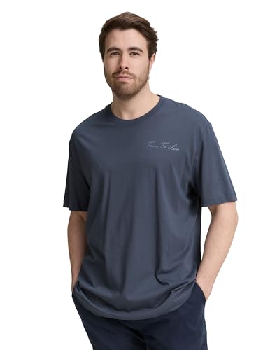 TOM TAILOR Herren 1048171 T-Shirt, 10306-Blueish Grey, 4XL von TOM TAILOR
