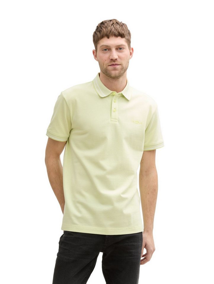 TOM TAILOR Poloshirt POLO WITH PRINT (1-tlg) mit Stretch von TOM TAILOR