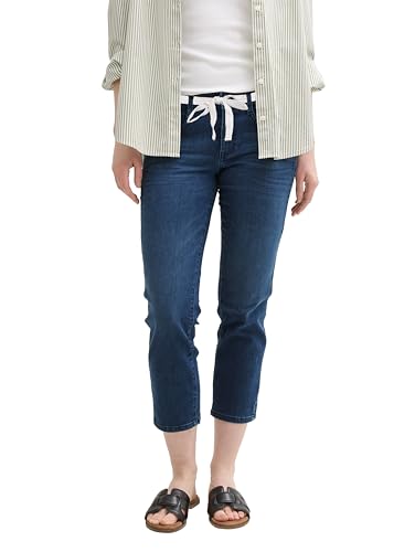TOM TAILOR Poloshirt mit Leinenanteil, Sky Captain Blue, M von TOM TAILOR