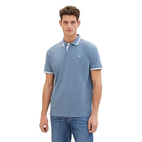 TOM TAILOR Poloshirts im Doppelpack, Soft Berry red, XXXL von TOM TAILOR