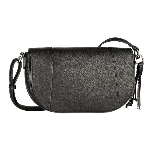 TOM TAILOR Priya Flap Bag, Schwarz von TOM TAILOR