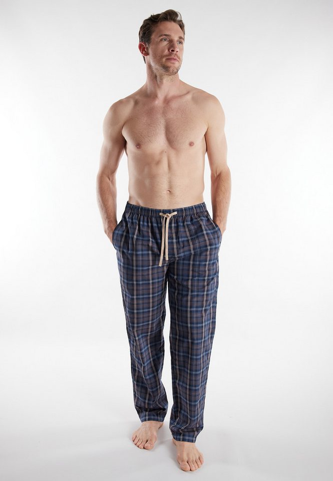 TOM TAILOR Pyjamahose Milos mit elastischem Bund, Kordelzug, kariert von TOM TAILOR