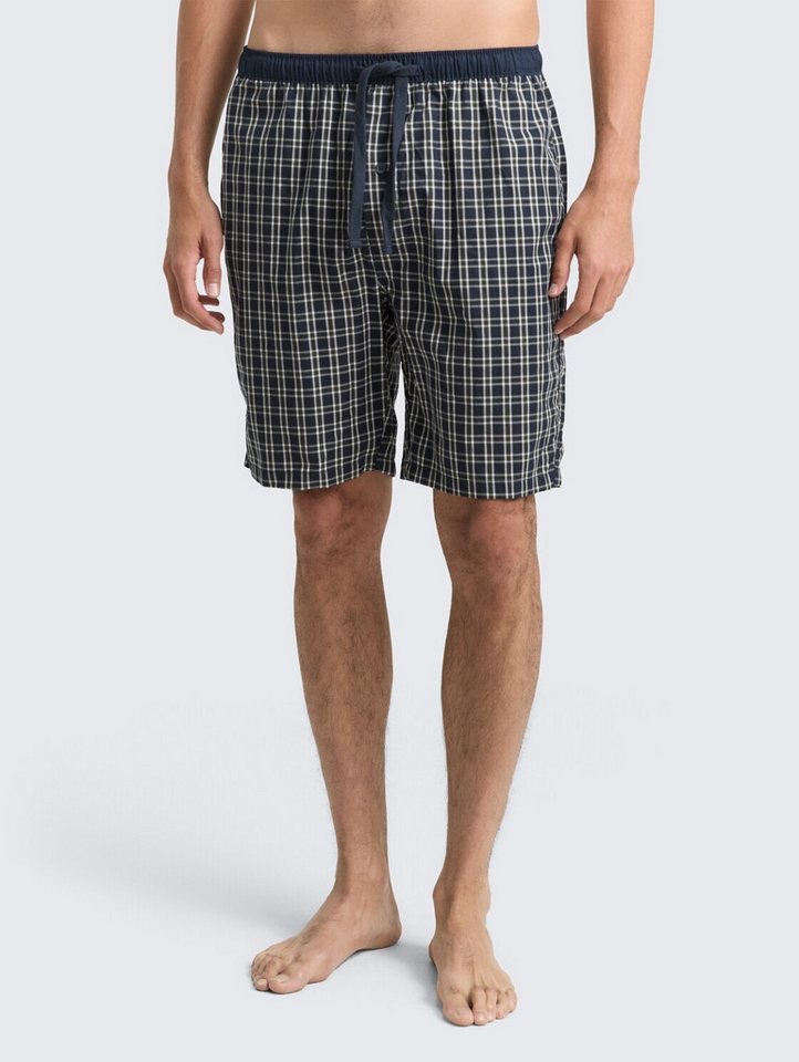 TOM TAILOR Pyjamahose Unterwäsche Pyjama-Shorts aus Baumwolle mit Karomuster von TOM TAILOR