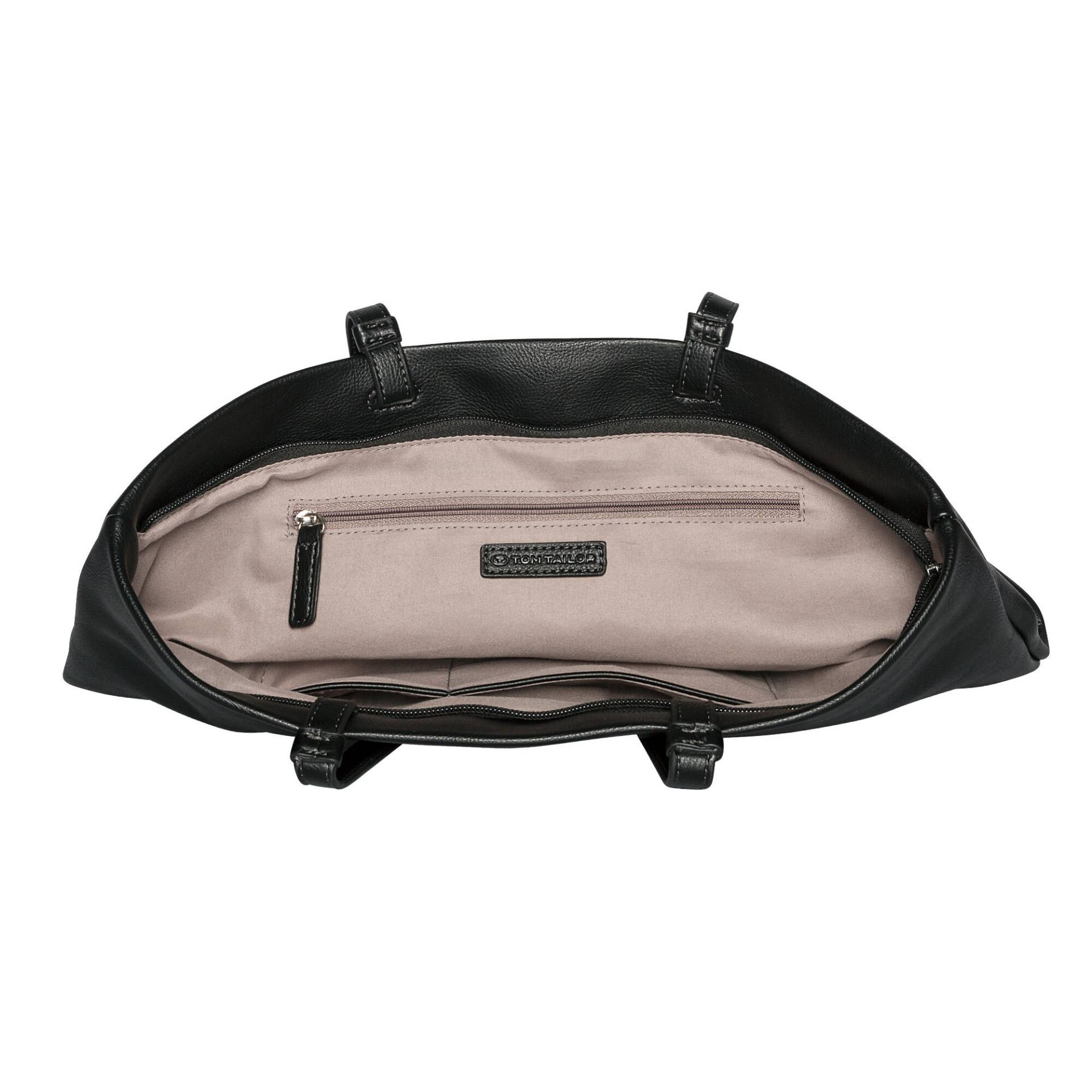 TOM TAILOR - ROSABEL, Zip shopper L, black black von TOM TAILOR