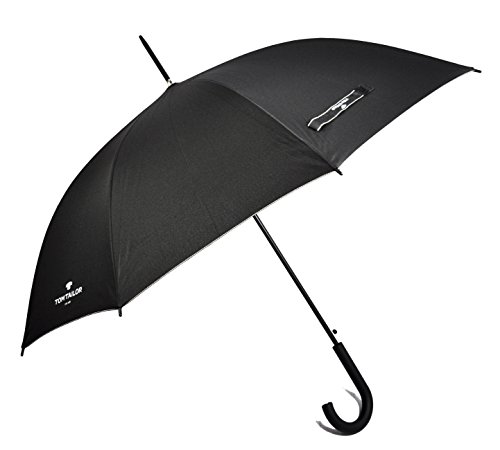 TOM TAILOR Regenschirm Stockschirm Schirm Lady Long Automatik schwarz von TOM TAILOR