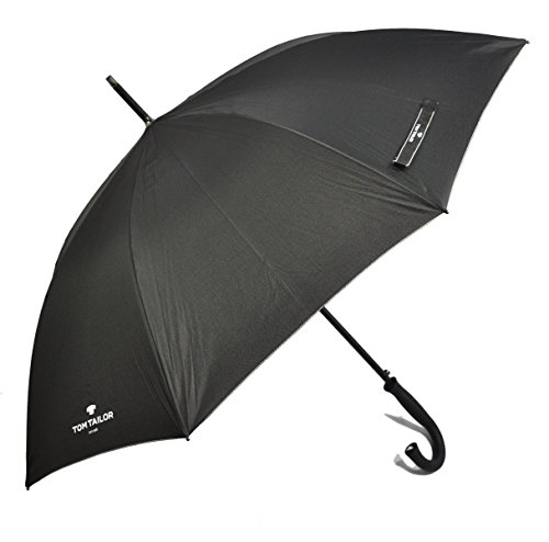 TOM TAILOR Regenschirm Stockschirm Schirm Partnerschirm Automatik schwarz von TOM TAILOR