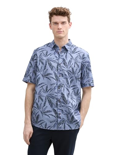 TOM TAILOR Regular Fit Hemd mit Logo-Stickerei, Sky Captain Blue, XS TOM TAILOR Regular Fit Hemd mit Logo-Stickerei, Sky Captain Blue, XS von TOM TAILOR