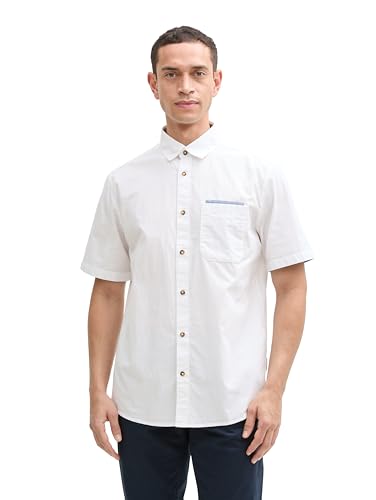 TOM TAILOR Regular Fit Kurzarmhemd mit Karomuster, Indigo Mint Green Check, XS von TOM TAILOR