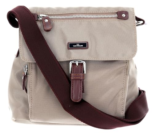TOM TAILOR Rina Damen Überschlagtasche Umhängetasche Klein Beige von TOM TAILOR