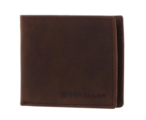 TOM TAILOR Ron Herren Geldbörse Klein Querformat RFID Leder Klein Braun von TOM TAILOR