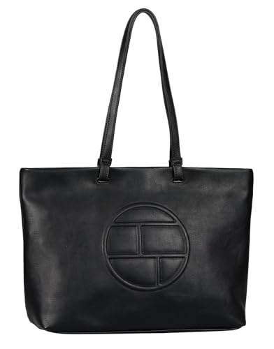 TOM TAILOR Rosabel Damen Shopper Umhängetasche Reißverschluss Groß Schwarz von TOM TAILOR