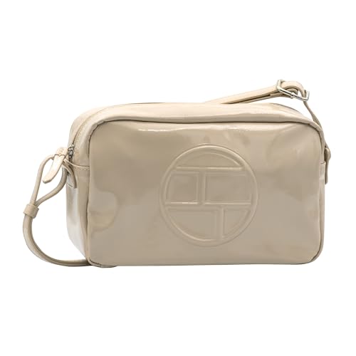 TOM TAILOR Rosabel Patent Damen Umhängetasche Handtasche Mittelgroß Weiß von TOM TAILOR