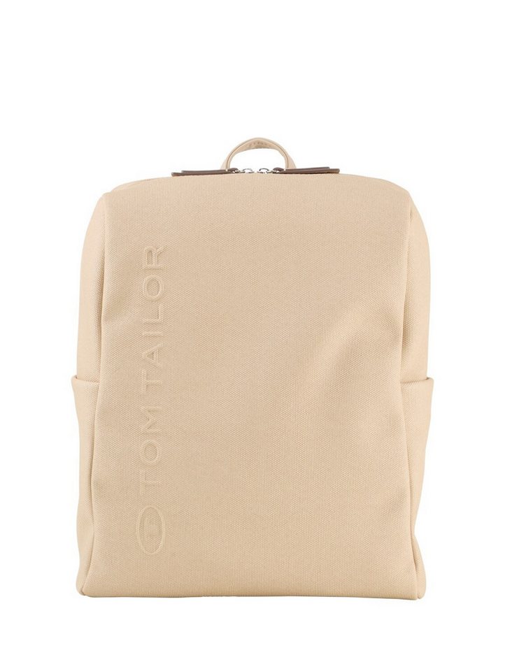 TOM TAILOR Rucksack TTROSA M Rucksack in Canvas-Optik mit Logoprägung, TTROSA M Rucksack in Canvas-Optik mit Logoprägung von TOM TAILOR