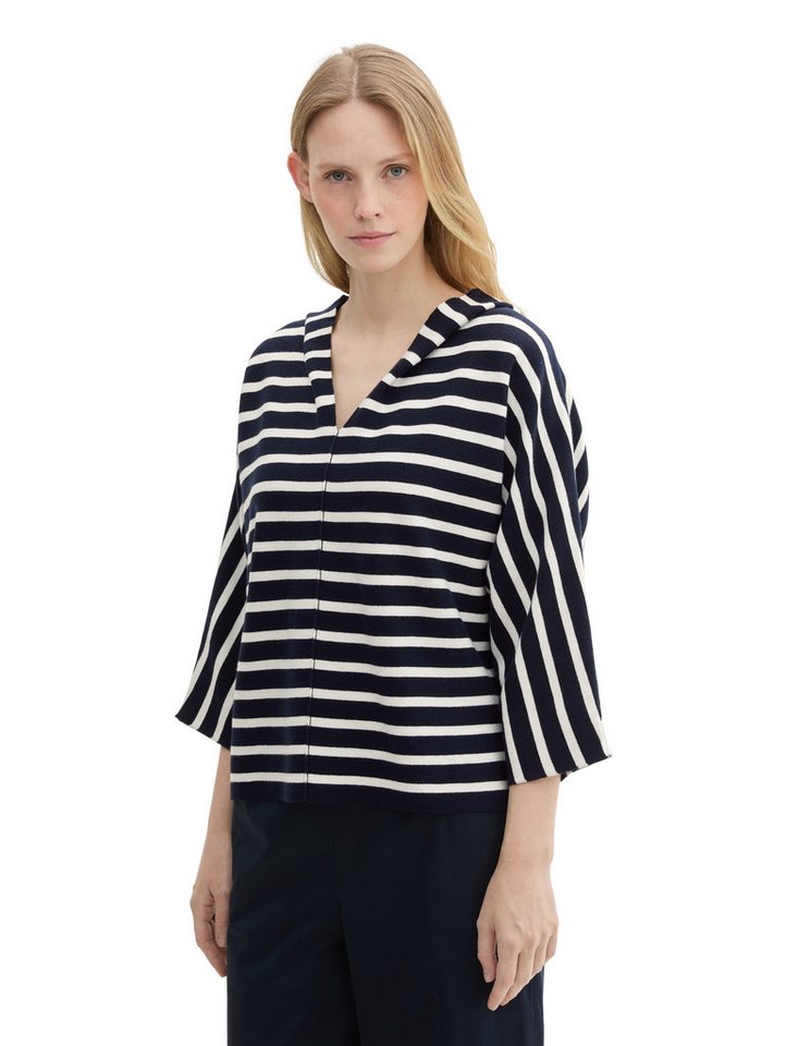 TOM TAILOR Rundhalspullover Loose Fit Strickpullover mit Kapuze von TOM TAILOR