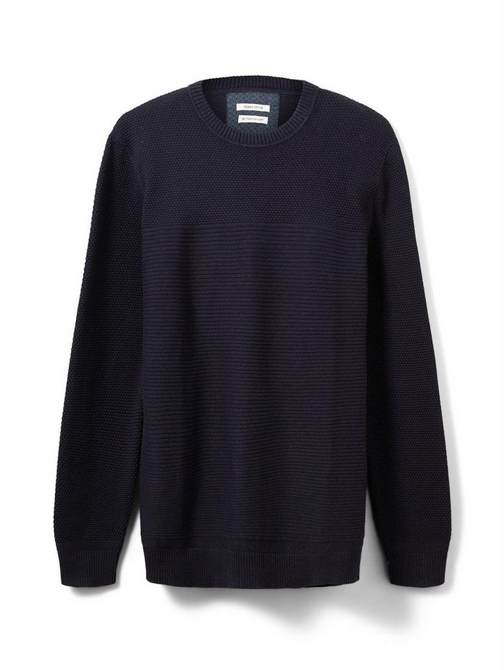 TOM TAILOR Rundhalspullover Strickpullover für Herren (1-tlg) von TOM TAILOR