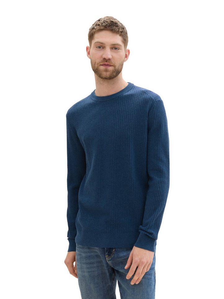 TOM TAILOR Rundhalspullover mit Rundhalsausschnitt von TOM TAILOR