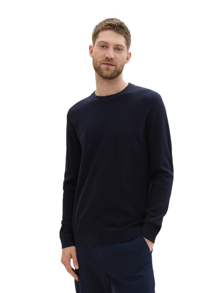 TOM TAILOR Rundhalspullover mit Rundhalsausschnitt von TOM TAILOR
