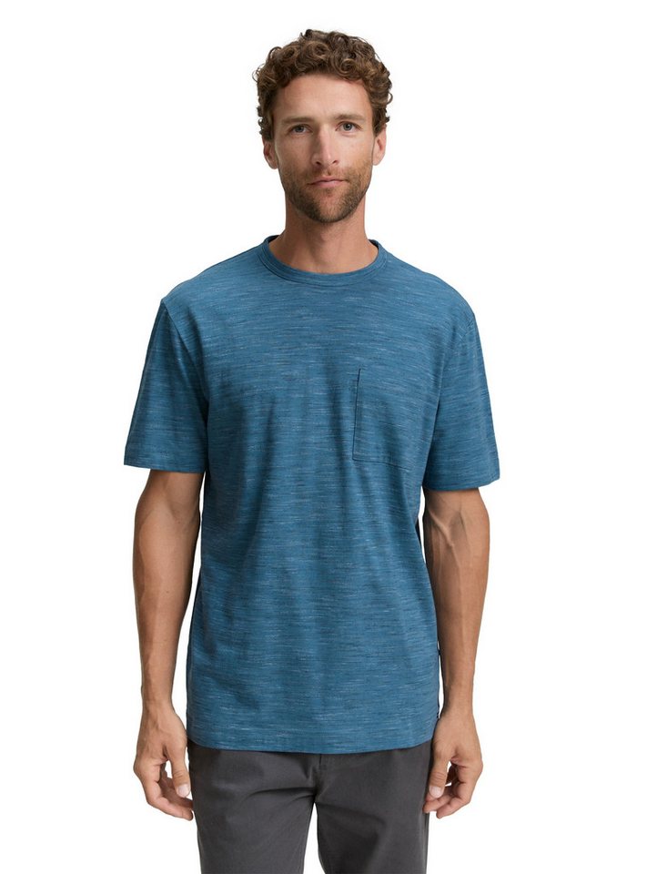 TOM TAILOR Rundhalsshirt in melierter Optik von TOM TAILOR