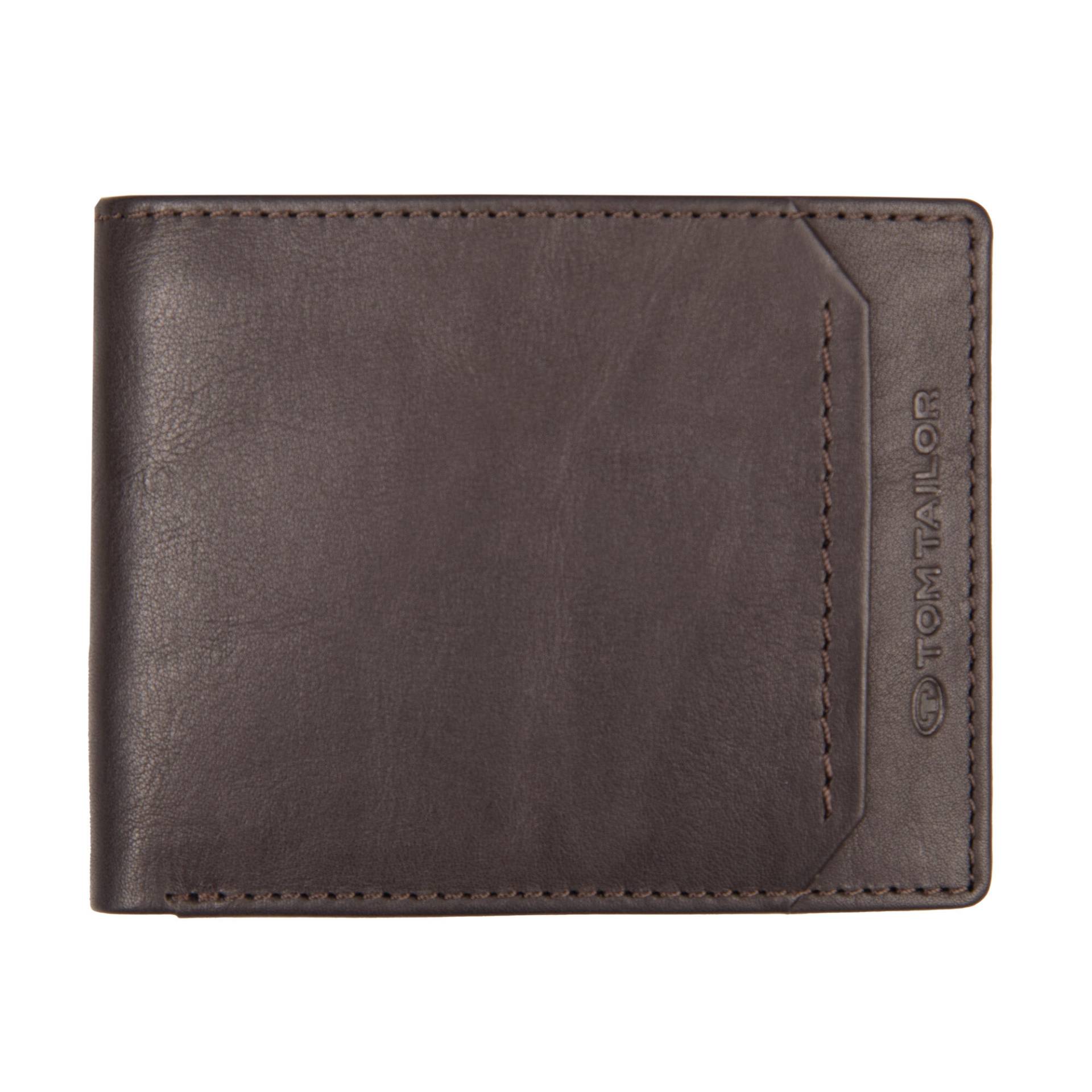 TOM TAILOR - SAM, Jeans wallet, dark brown dark brown von TOM TAILOR