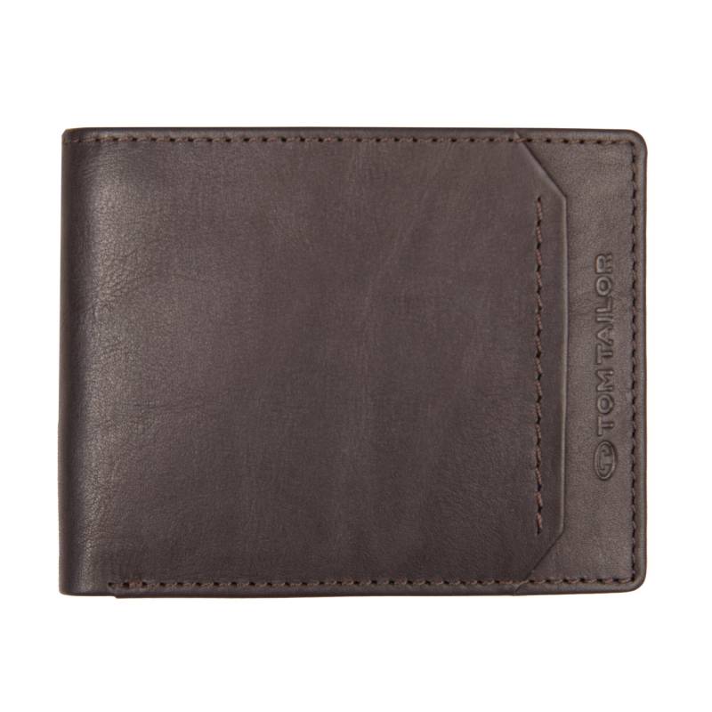 TOM TAILOR - SAM, Jeans wallet, dark brown dark brown von TOM TAILOR