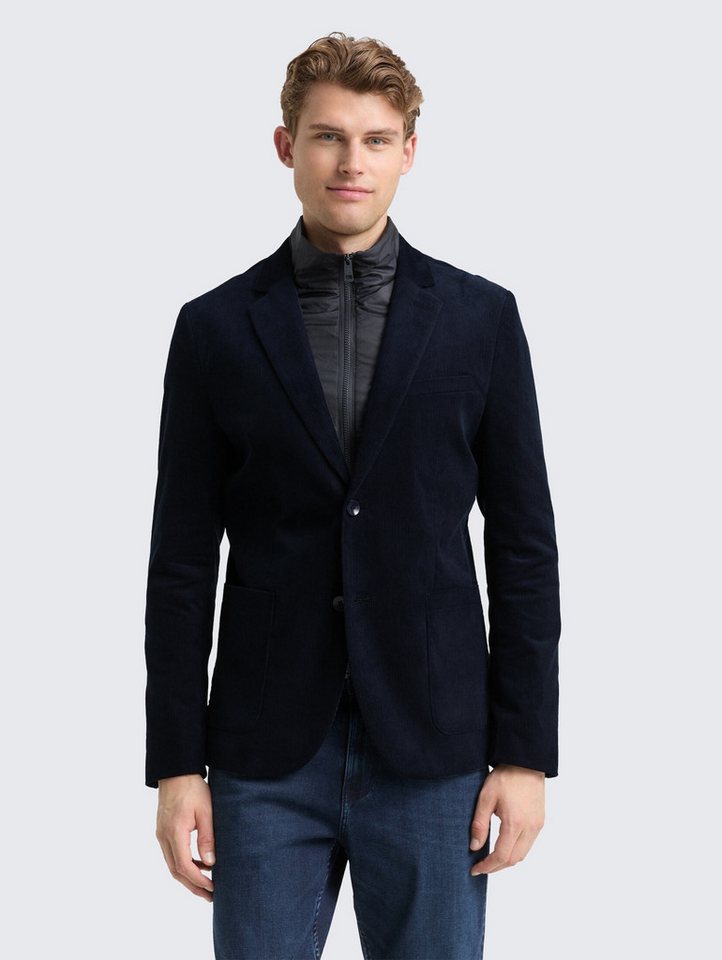 TOM TAILOR Sakko Blazer 2-in-1 Cord Sakko mit herausnehmbarem Einsatz von TOM TAILOR