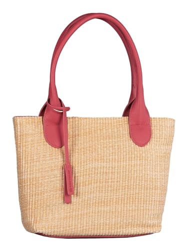 TOM TAILOR Sharon Damen Shopper Umhängetasche Reißverschluss Mittelgroß Rot von TOM TAILOR