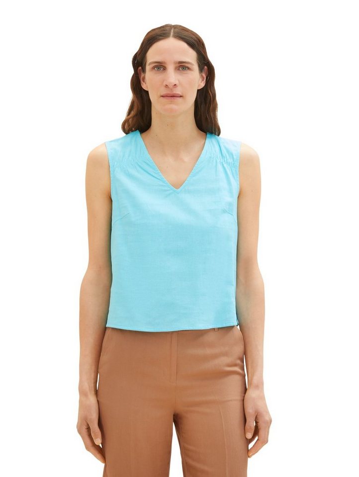 TOM TAILOR Shirttop linen mix blouse top von TOM TAILOR