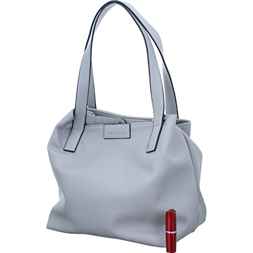 TOM TAILOR - Womenswear MIRI ZIP Damen Shopper L, grey, 43/36x17,5x28 von TOM TAILOR