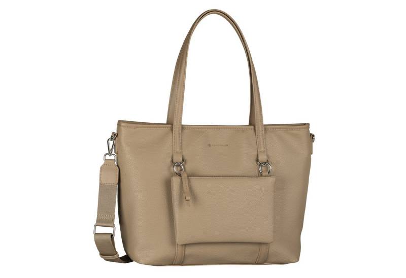 TOM TAILOR Shopper Jamila, ein Platzwunder mit 2-in1-Funktion aus fein genarbtem Lederimtiat von TOM TAILOR