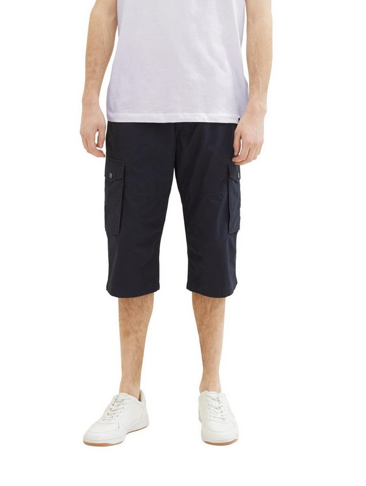 TOM TAILOR Shorts printed max overknee, navy geometric structure von TOM TAILOR