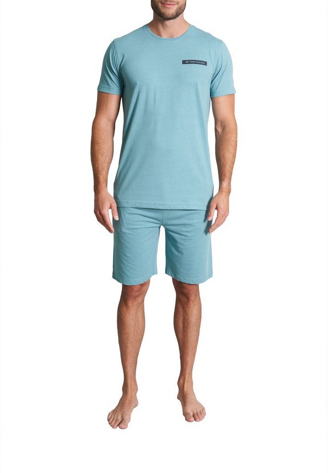 TOM TAILOR Shorty TOM TAILOR Herren Shorty grün uni (1 tlg) von TOM TAILOR