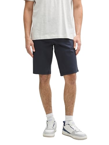 TOM TAILOR Slim Chino Shorts, Anthra Triangle Print, 33 von TOM TAILOR