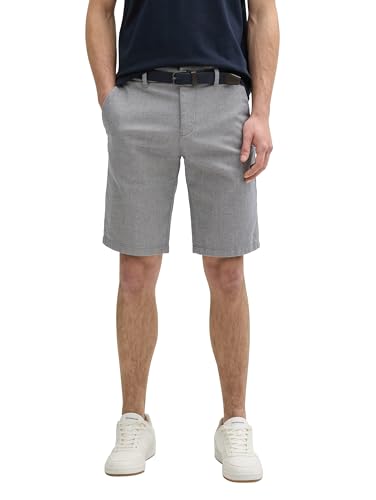 TOM TAILOR Slim Chino Shorts, Navy Triangle Print, 38 von TOM TAILOR