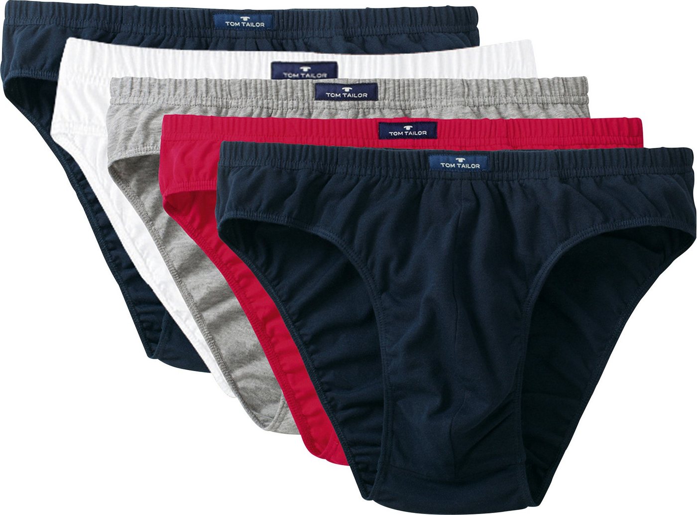 TOM TAILOR Slip Herren-Slip 5er-Pack Single-Jersey Uni von TOM TAILOR