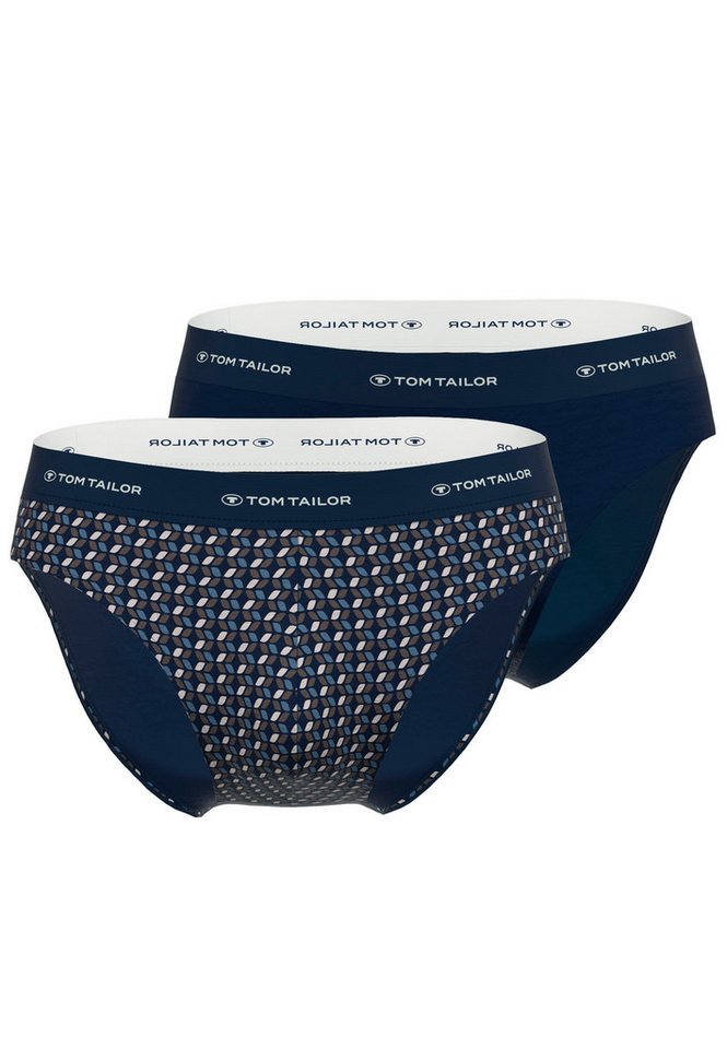 TOM TAILOR Slip TOM TAILOR Herren Slip blau bedruckt 2er Pack (2-St) von TOM TAILOR