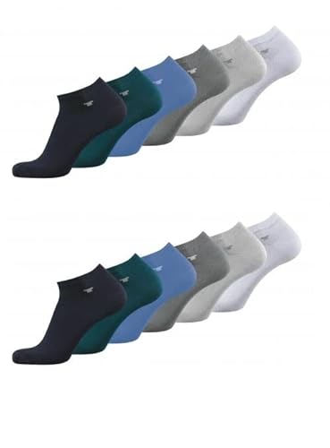 TOM TAILOR Sneaker Socken - bequeme Unisex Socken - Socken für den Alltag und Freizeit - im praktischen 12er Pack, Farben:navy, SockSizes:43-46 von TOM TAILOR