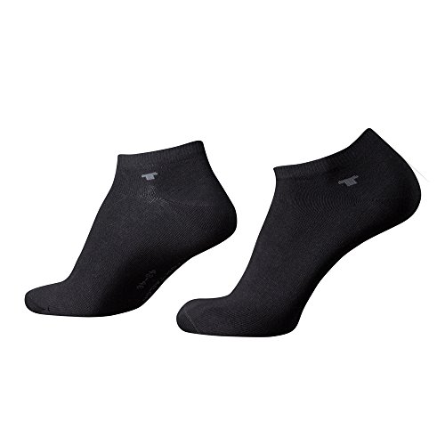 TOM TAILOR Sneaker Socken schwarz 39-42 8er Pack - Unisex Füßlinge Damen & Herren Größe 39/42 im Mehrpack - Sportsocken Set für Frauen und Männer - Baumwoll Strümpfe für Sport und Freizeit - 8 Paar von TOM TAILOR