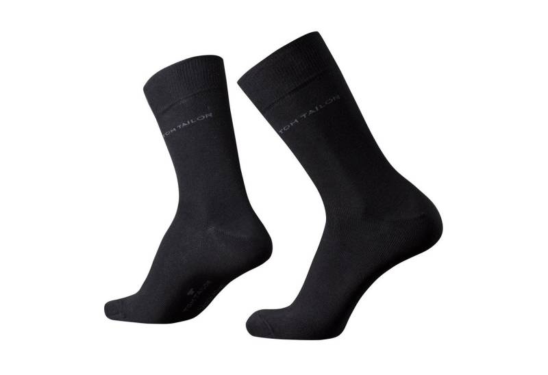 TOM TAILOR Socken TT men basic socks 2er black 39-42 von TOM TAILOR
