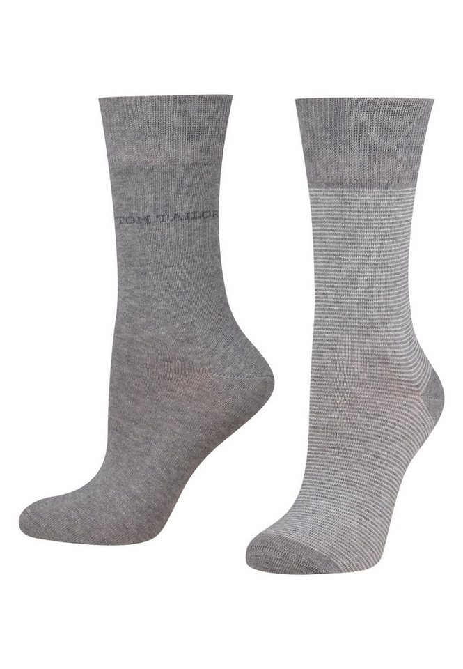 TOM TAILOR Sportsocken 9521150042 Tom Tailor women socks 2er basic stripe von TOM TAILOR